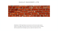 Desktop Screenshot of eaglemasonry.ca